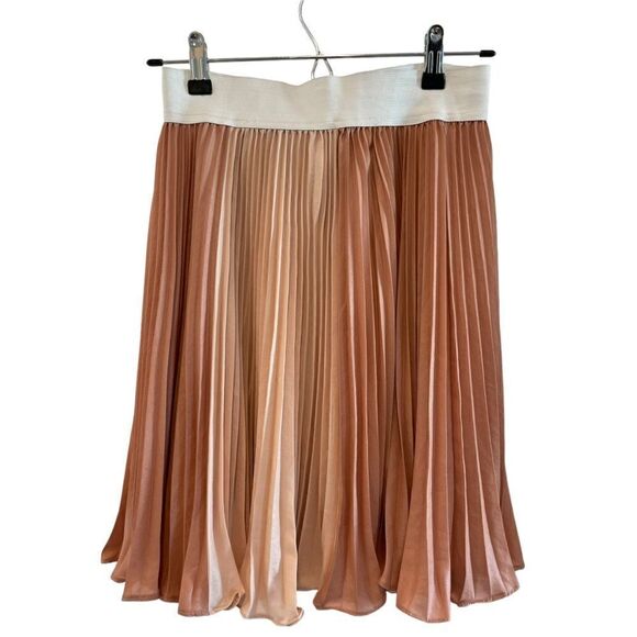 BCBGMaxAzria Tisa Colorblock Pleaded Waistband Skirt.Size XS - Picture 5 of 11